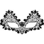 FACE LACE BEAUROQUE OPEN EYES BLACK