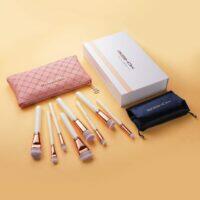 8 PCS SCULPT AND BLEND BRUSH KIT - ROSE GOLD