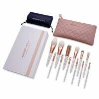 LUXE SERIES 12 PCS CLASSIC MAKEUP BRUSH KIT - ROSE GOLD