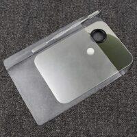 Stainless Steel Makeup Mixing Palette with Spatula PVC Set(big)