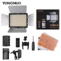 Yongnuo YN300 III LED VIDEO Light (3200-5500k)+Power Adapter+ Large Battery  4400mAh)+Charger.