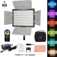 Yongnuo YN300-IV – 3200-5600Κ & RGB LED Light With AC Adapter